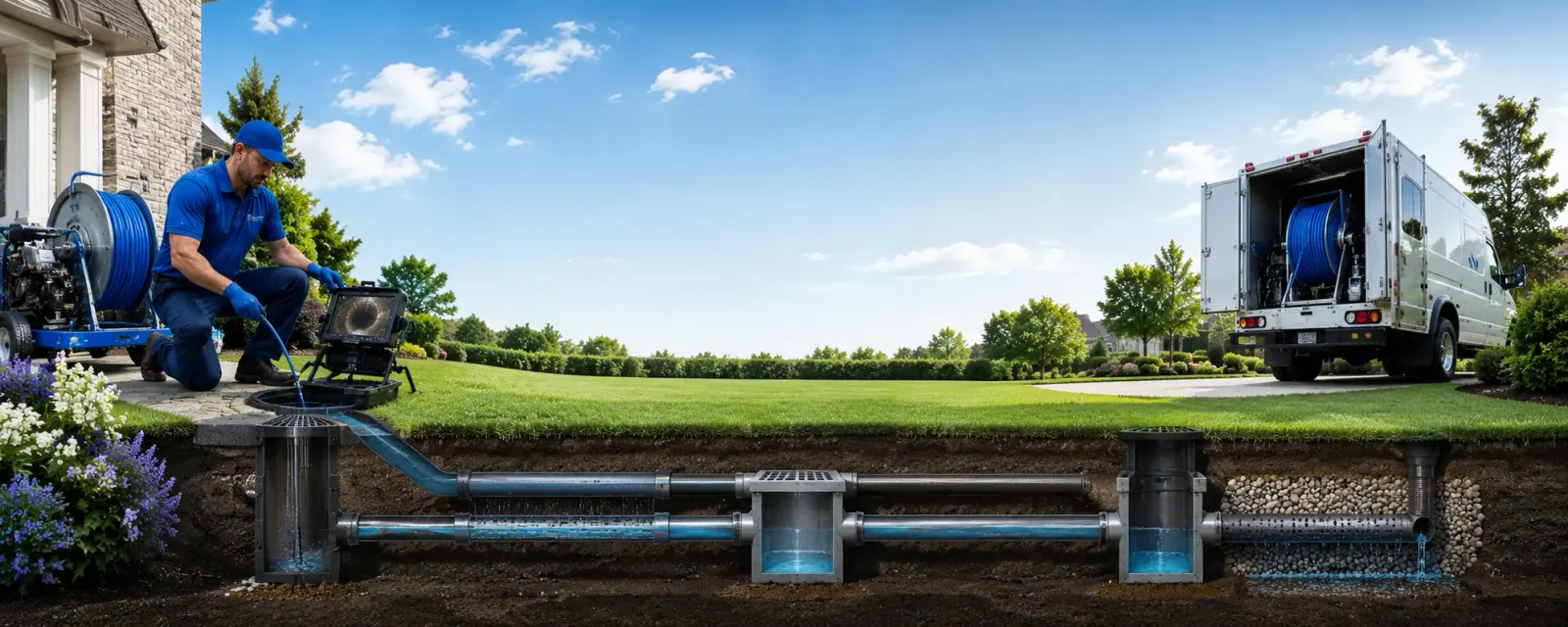 Outdoor drain cleaning information for Derby, IN